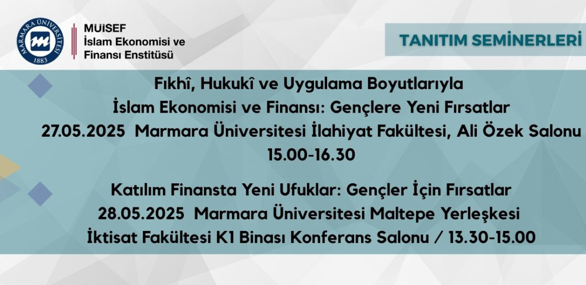 MÜİSEF Introductory Seminars to Be Held at Marmara University Faculty of Theology and Başıbüyük Campus